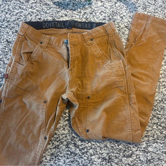 Women's Tan Workpants - Picture 6 of 7